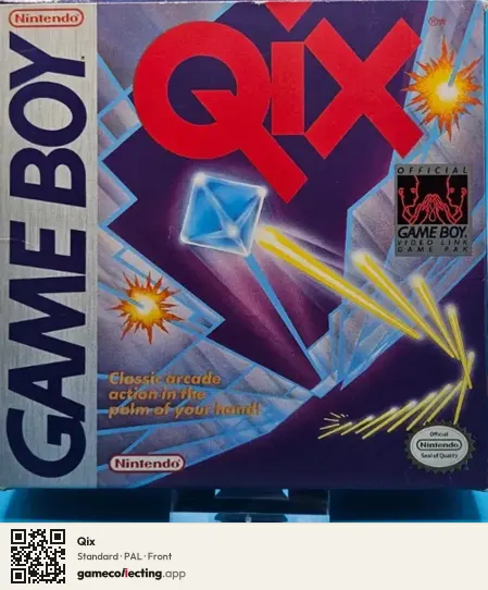 Qix Game Boy, PAL box front