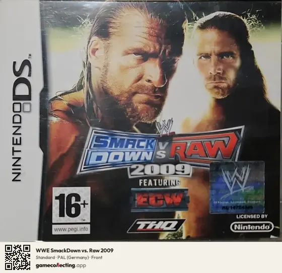 WWE SmackDown vs. Raw 2009 Nintendo DS, Germany box front