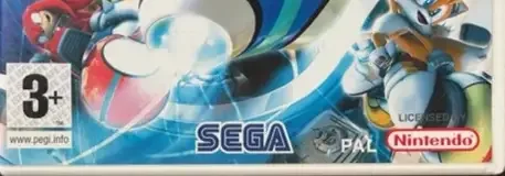 Sonic Riders: Zero Gravity, the PEGI square on its front