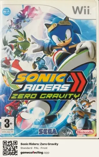 Sonic Riders: Zero Gravity Nintendo Wii, PAL box front