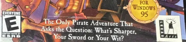 The Curse of Monkey Island, the ESRB box on its front
