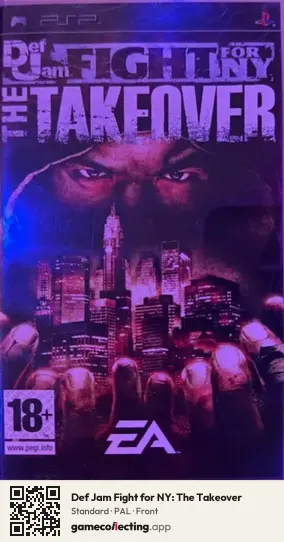Def Jam Fight for NY: The Takeover PlayStation Portable, PAL box front