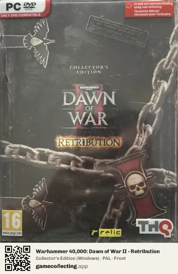 Warhammer 40,000: Dawn of War II - Retribution Computer, PAL box front
