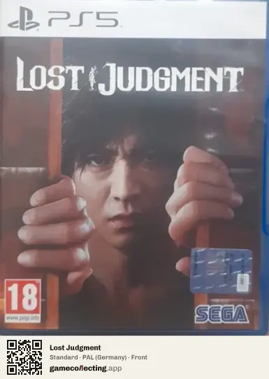Lost Judgment PlayStation 5, Germany box front