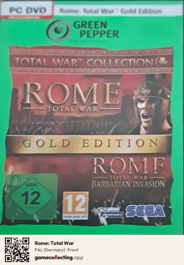 Rome: Total War Computer, Germany box front