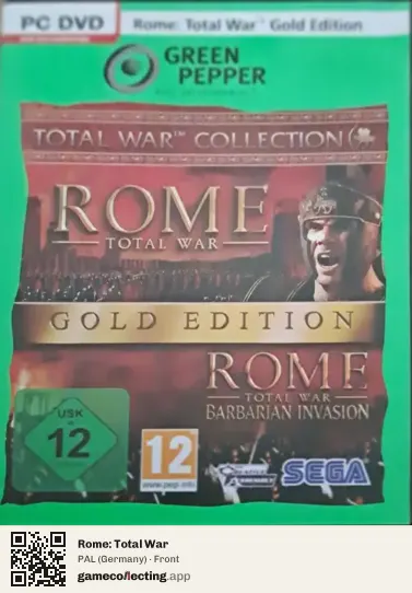 Rome: Total War Computer, Germany box front