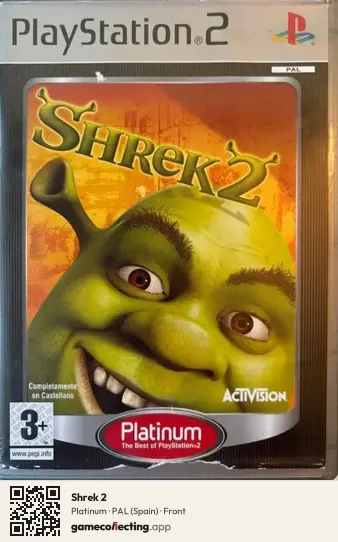 Shrek 2 PlayStation 2, Spain box front