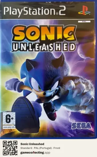 Sonic Unleashed PlayStation 2, Portugal box front