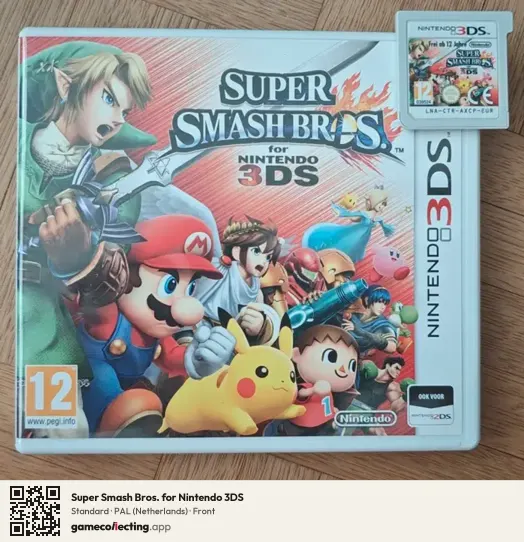 Super Smash Bros. for Nintendo 3DS Nintendo 3DS, Netherlands box front