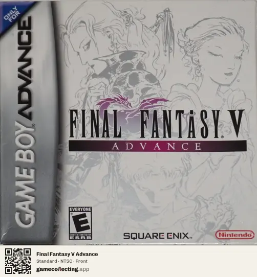 Final Fantasy V Advance Game Boy Advance, NTSC box front