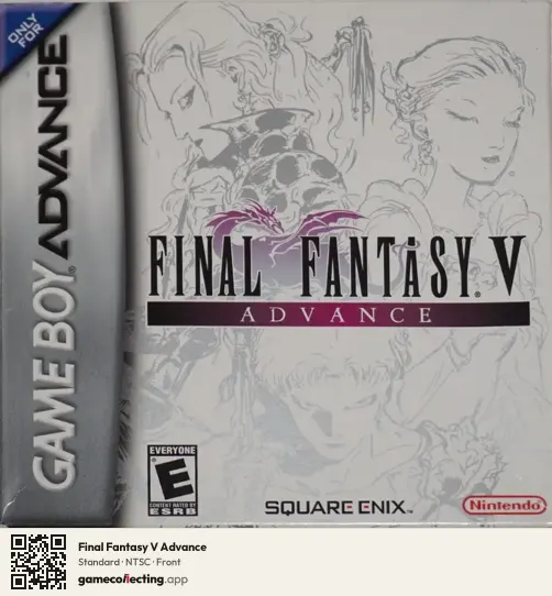 Final Fantasy V Advance Game Boy Advance, NTSC box front