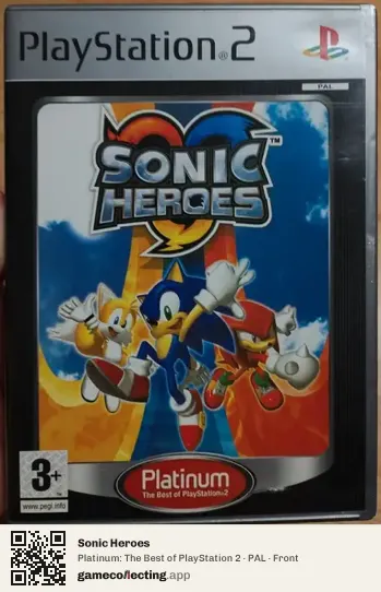 Sonic Heroes PlayStation 2, PAL box front