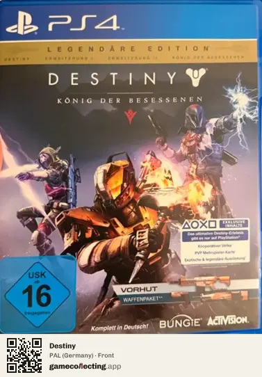 Destiny PlayStation 4, Germany box front
