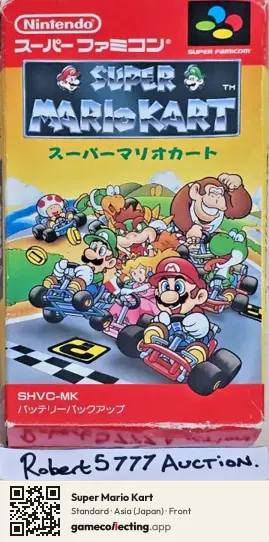 Super Mario Kart Super Nintendo Entertainment System, Asia box front