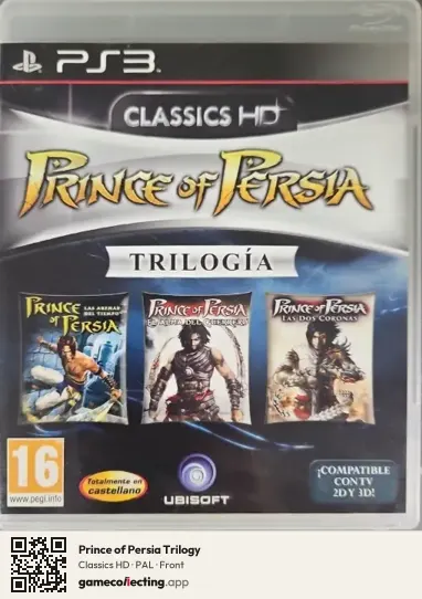 Prince of Persia Trilogy PlayStation 3, PAL box front