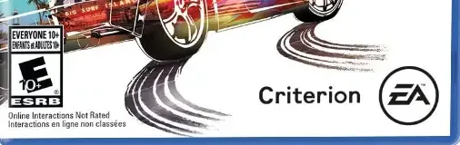Burnout Paradise Remastered, the ESRB box on its front