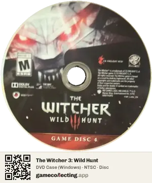 The Witcher 3: Wild Hunt Computer, NTSC disc
