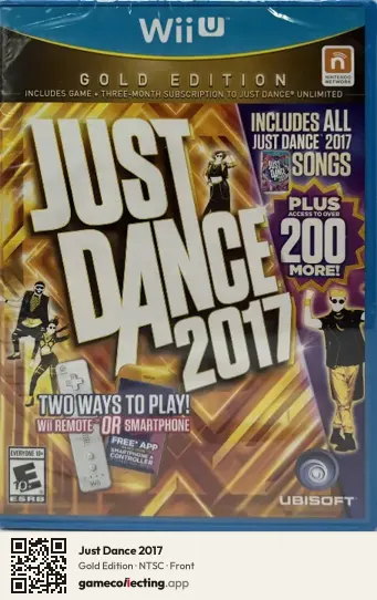 Just Dance 2017 Nintendo Wii U, NTSC box front