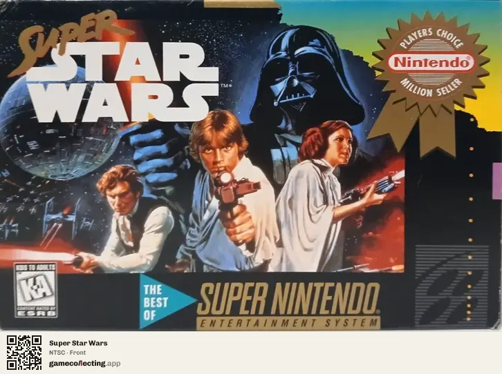 Super Star Wars Super Nintendo Entertainment System, NTSC box front