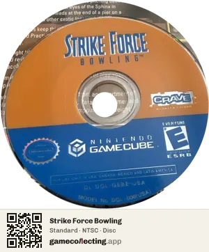 Strike Force Bowling Nintendo GameCube, NTSC disc