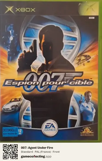 007: Agent Under Fire Xbox, France box front