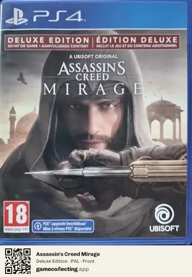 Assassin's Creed Mirage PlayStation 4, PAL box front