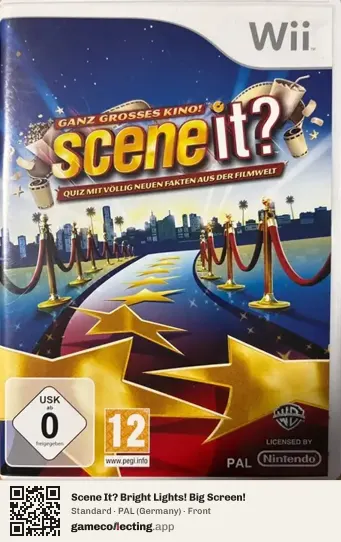 Scene It? Bright Lights! Big Screen! Nintendo Wii, Germany box front