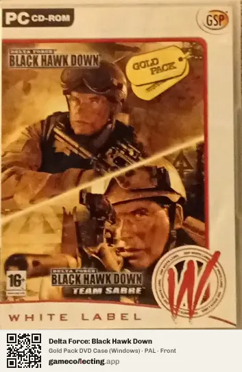 Delta Force: Black Hawk Down Computer, PAL box front
