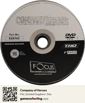 Company of Heroes Computer, PAL disc