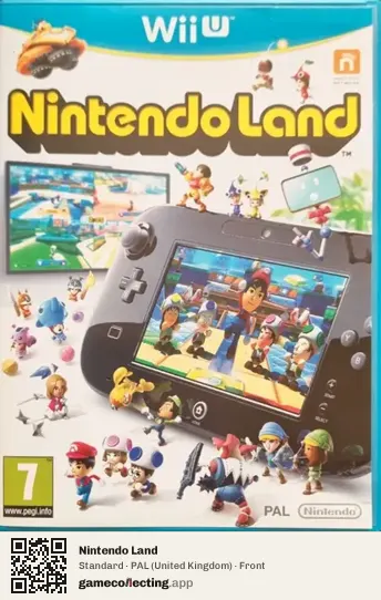 Nintendo Land Nintendo Wii U, United Kingdom box front