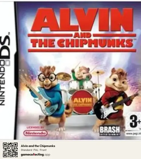 Alvin and the Chipmunks Nintendo DS, PAL box front