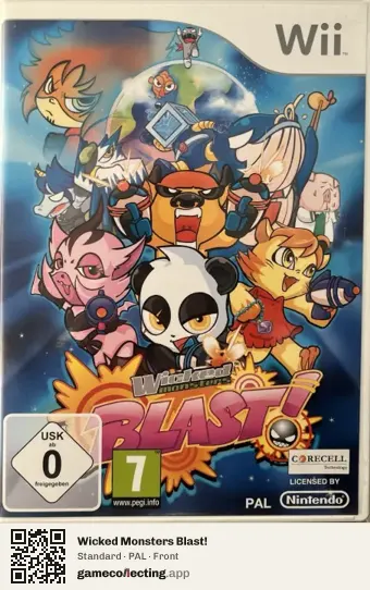 Wicked Monsters Blast! Nintendo Wii, PAL box front