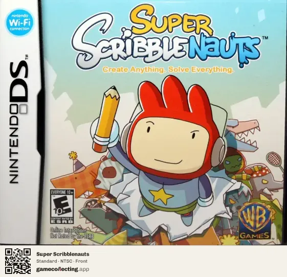 Super Scribblenauts Nintendo DS, NTSC box front