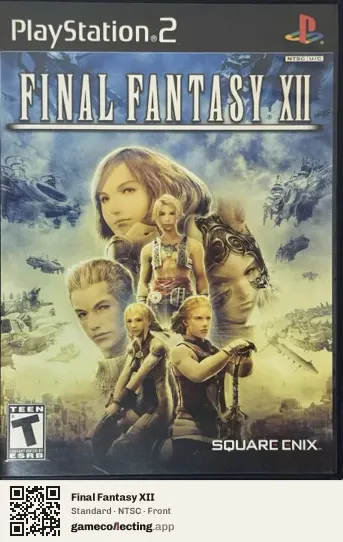 Final Fantasy XII PlayStation 2, NTSC box front