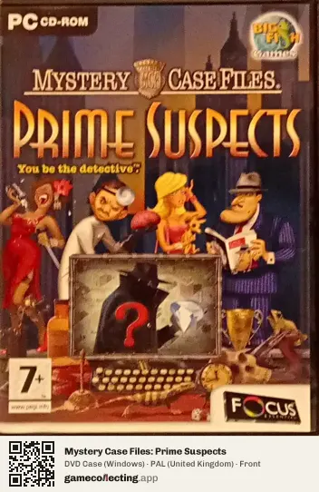 Mystery Case Files: Prime Suspects Computer, United Kingdom box front