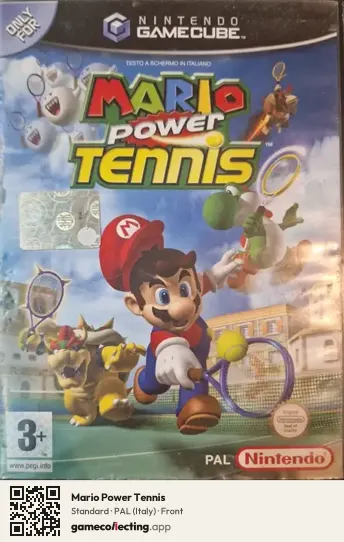 Mario Power Tennis Nintendo GameCube, Italy box front