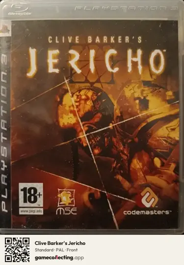 Clive Barker's Jericho PlayStation 3, PAL box front