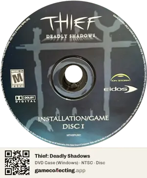 Thief: Deadly Shadows Computer, NTSC disc