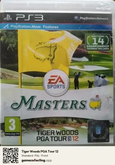 Tiger Woods PGA Tour 12 PlayStation 3, PAL box front