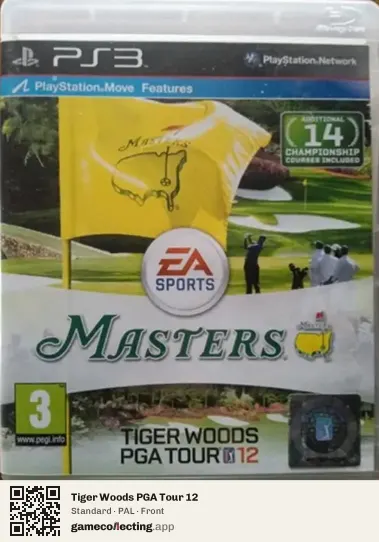 Tiger Woods PGA Tour 12 PlayStation 3, PAL box front