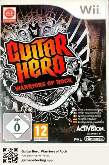 Guitar Hero: Warriors of Rock Nintendo Wii, Germany box front
