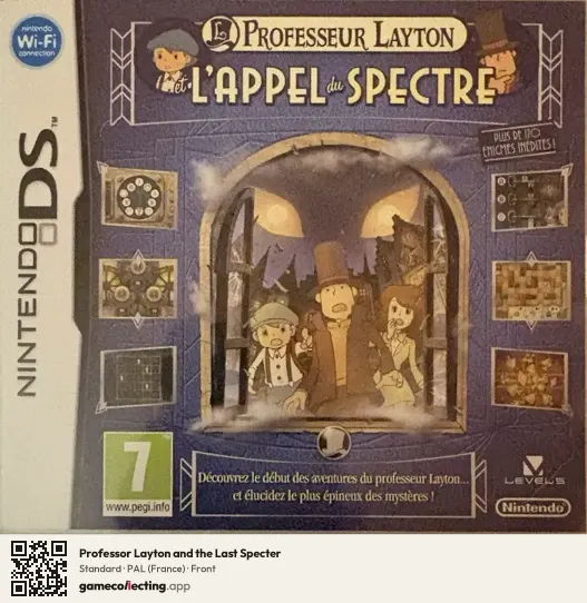 Professor Layton and the Last Specter Nintendo DS, France box front