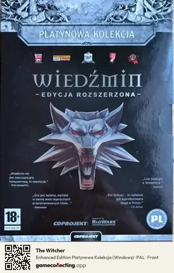 The Witcher Computer, PAL box front