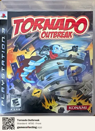 Tornado Outbreak PlayStation 3, NTSC box front