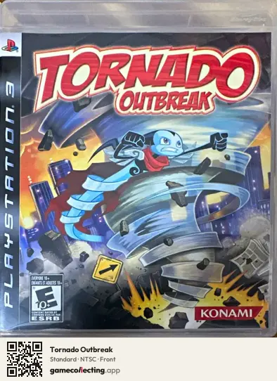 Tornado Outbreak PlayStation 3, NTSC box front