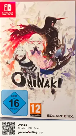 Oninaki Nintendo Switch, PAL box front