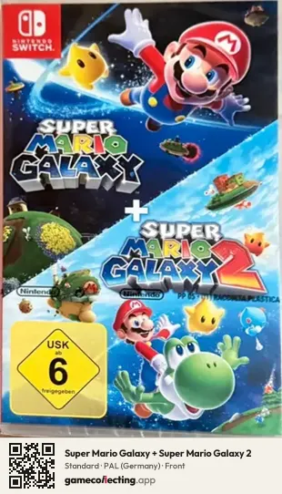 Super Mario Galaxy + Super Mario Galaxy 2 Nintendo Switch, Germany box front