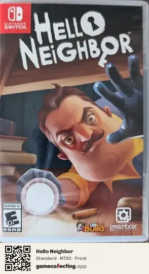Hello Neighbor Nintendo Switch, NTSC box front
