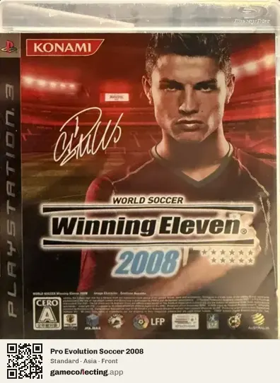 Pro Evolution Soccer 2008 PlayStation 3, Asia box front