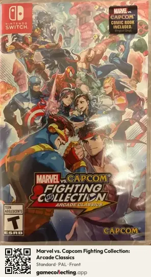 Marvel vs. Capcom Fighting Collection: Arcade Classics Nintendo Switch, PAL box front